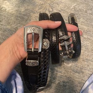 2 Brighton leather belts.